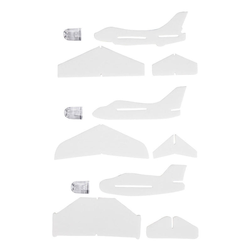 Load image into Gallery viewer, Creativ company https: www.cchobby.nl vliegtuigen-l-11-5-12-5-cm-b-11-12-cm-wit-3-stuk-1-doos
