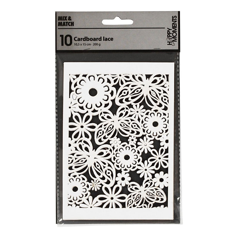 Load image into Gallery viewer, Creativ company patroonkarton, vel 10,5x15 cm, 200 gr, wit, 10 stuk 1 doos
