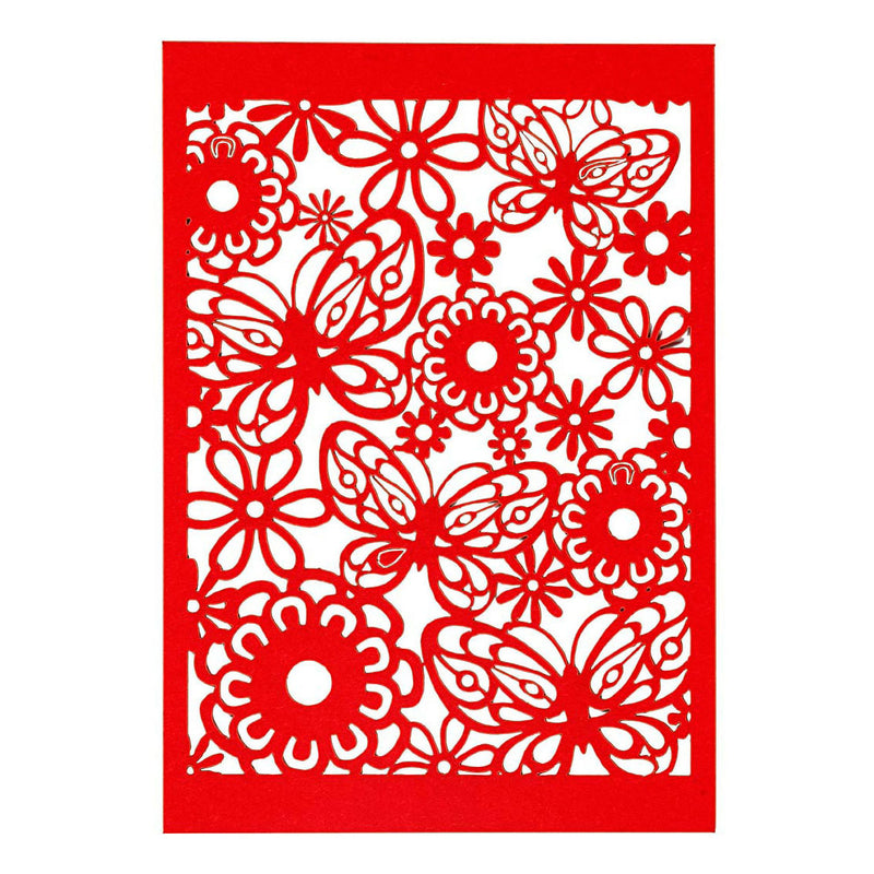 Load image into Gallery viewer, Creativ company patroonkarton rood, 10st.