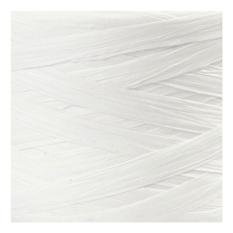 Load image into Gallery viewer, Creativ company https: www.cchobby.nl papier-raffia-garen-b-7-8-mm-wit-100-m-1-rol