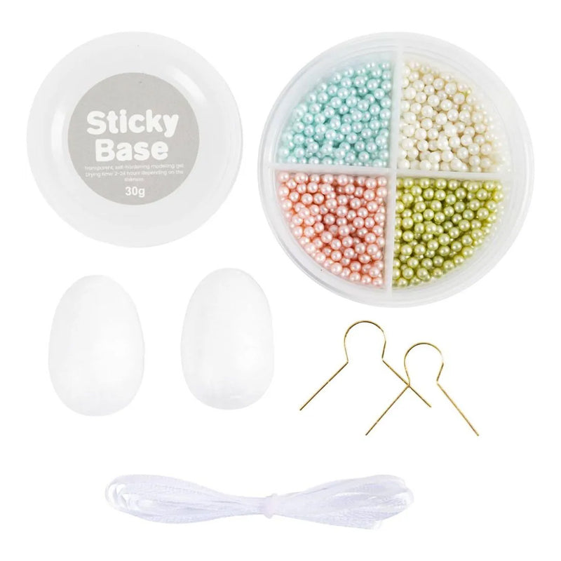 Load image into Gallery viewer, Creativ company mini hobbyset boetseren ei met kraaltjes, 2st.