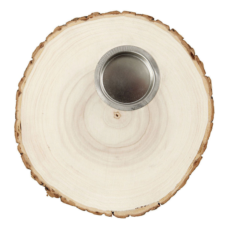 Load image into Gallery viewer, Creativ company houten schijf waxinelicht houder 14-16cm