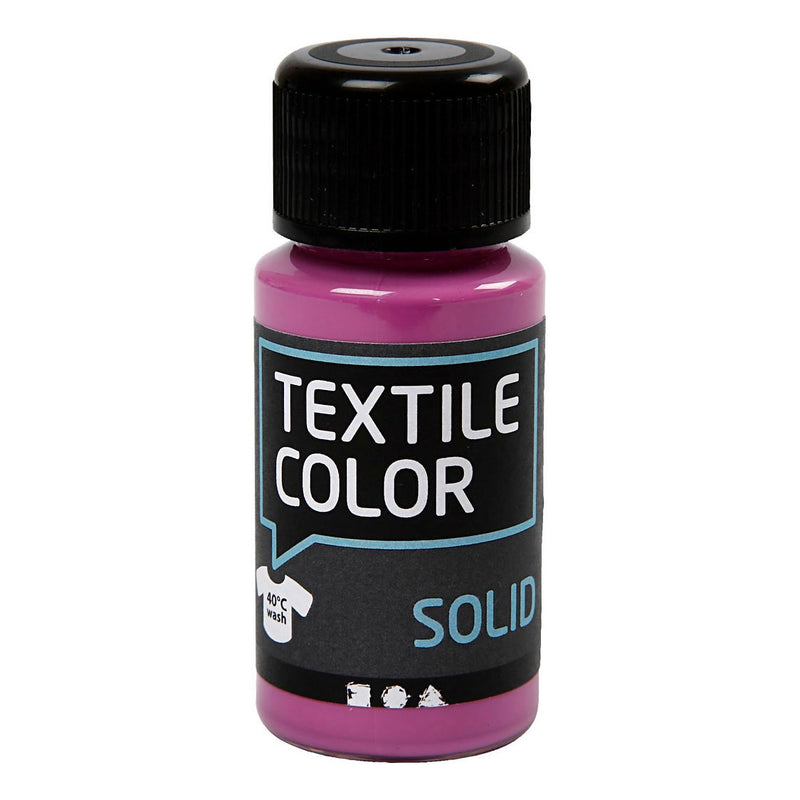 Load image into Gallery viewer, Creativ company textile color dekkende textielverf - fuchsia, 50ml