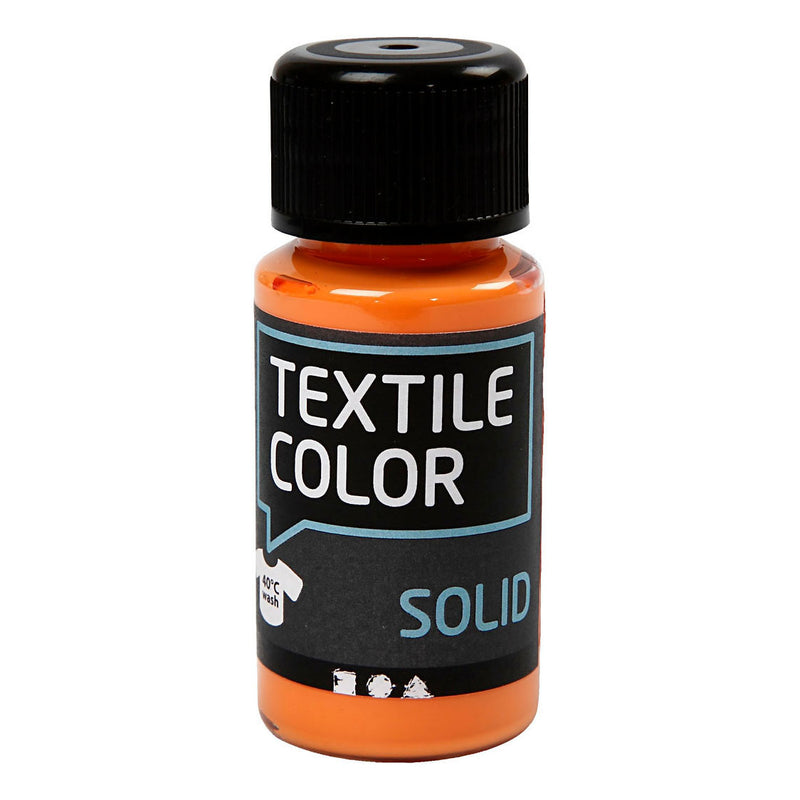 Load image into Gallery viewer, Creativ company textile color dekkende textielverf - oranje, 50ml