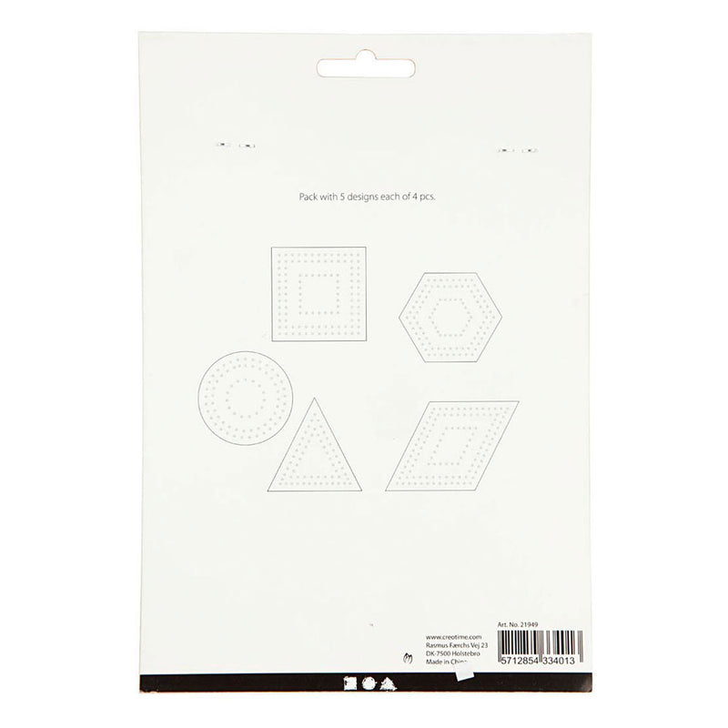 Load image into Gallery viewer, Creativ company https: www.cchobby.nl kruissteken-karton-geometrisch-afm-10-17-cm-wit-20-stuk-1-doos