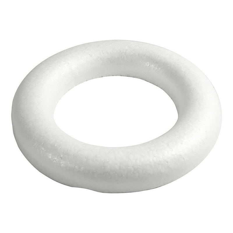 Afbeelding laden in galerijviewer, Creativ company styropor ringen met platte achterkant, 30cm