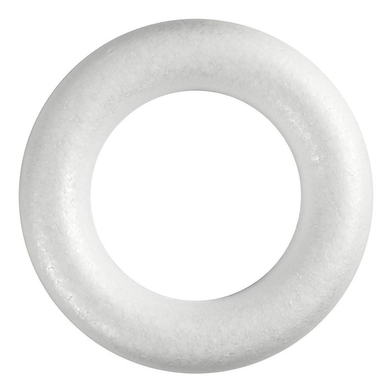 Afbeelding laden in galerijviewer, Creativ company styropor ringen met platte achterkant, 30cm