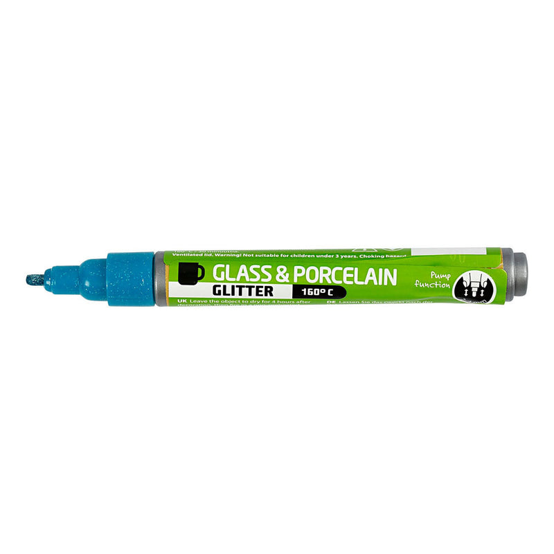 Load image into Gallery viewer, Creativ company glas- en porseleinstift glitter semi-dekkend - turquoise