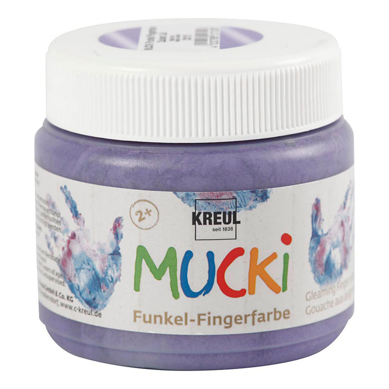 Load image into Gallery viewer, Creativ company mucki vingerverf - paars metallic, 150ml