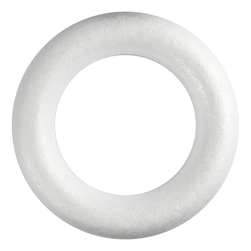 Load image into Gallery viewer, Creativ company styropor ring wit met platte achterkant, 35cm
