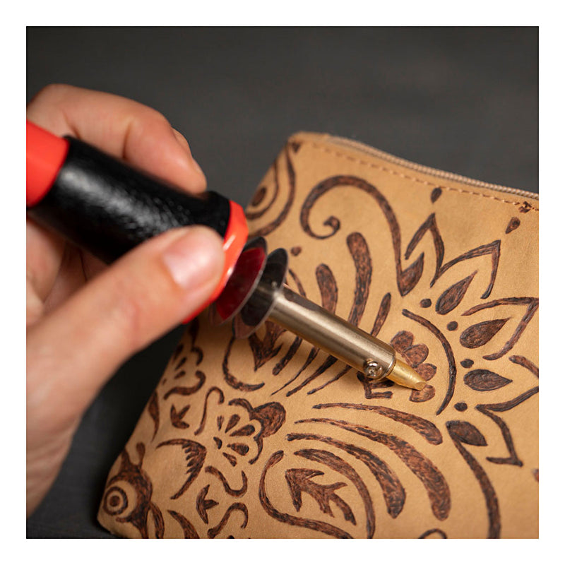 Load image into Gallery viewer, Creativ company faux leather tasje bruin, 21x18cm
