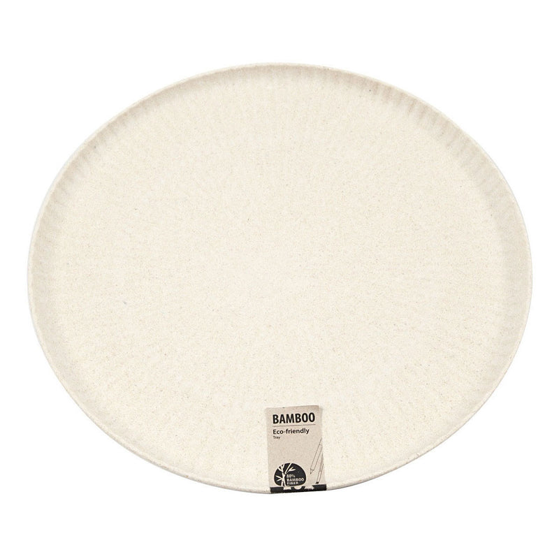 Load image into Gallery viewer, Creativ company dienblad rond bamboevezels,30cm