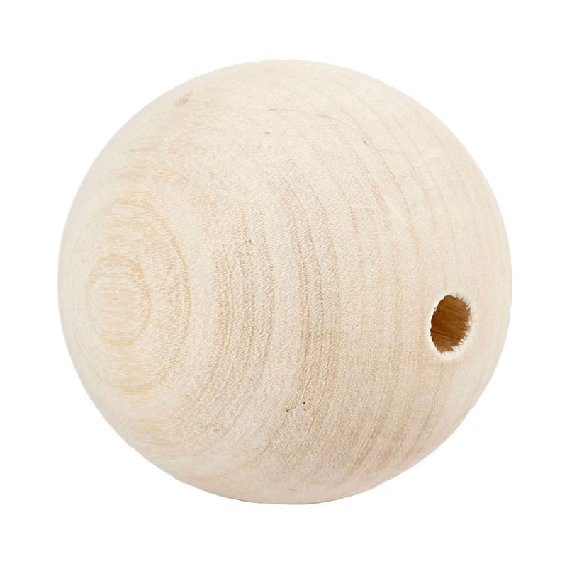 Afbeelding laden in galerijviewer, Creativ company https: www.cchobby.nl houten-kraal-d-60-mm-gatgrootte-9-mm-3-stuk-1-doos