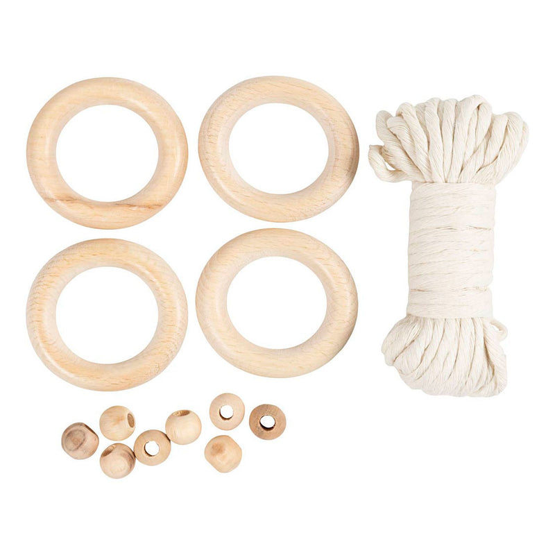 Load image into Gallery viewer, Creativ company mini hobbyset macrame servetring off-white