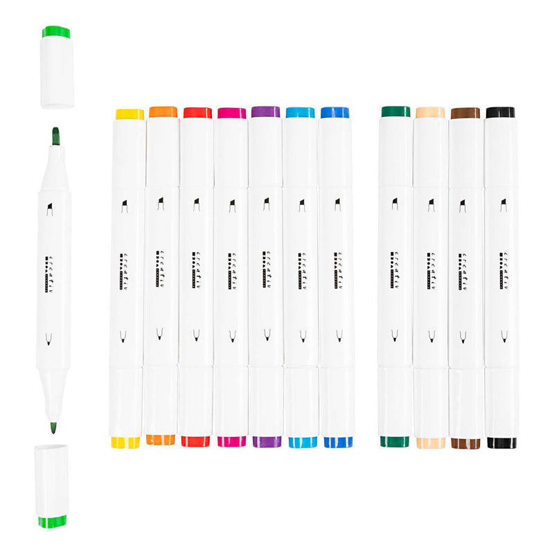 Load image into Gallery viewer, Creativ company https: www.cchobby.nl tekenstift-lijndikte-1-8-mm-standaardkleuren-12-stuk-1-doos
