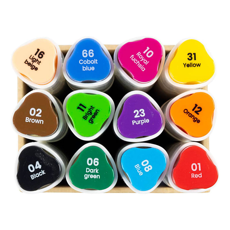 Load image into Gallery viewer, Creativ company https: www.cchobby.nl tekenstift-lijndikte-1-8-mm-standaardkleuren-12-stuk-1-doos