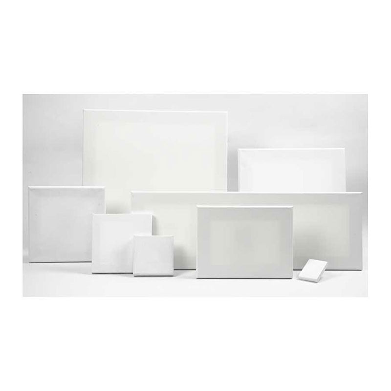 Load image into Gallery viewer, Creativ company http: www.cchobby.nl gespannen-canvas-d-1-6-cm-afm-10x10-cm-360-gr-wit-10-stuk-1-doos