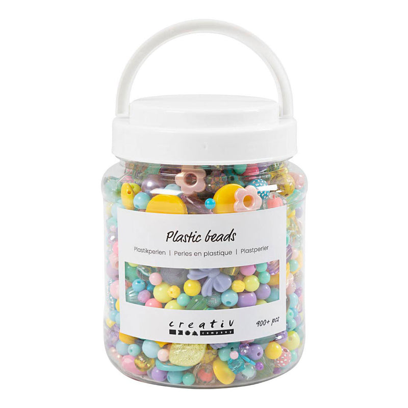 Load image into Gallery viewer, Creativ company kunststof kralen diverse kleuren, 700ml