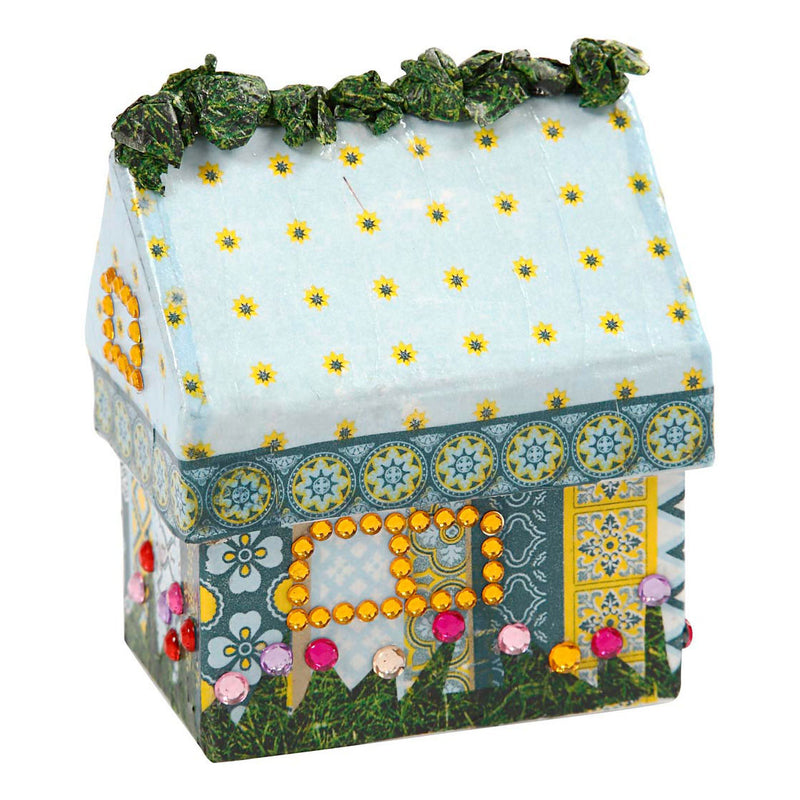 Load image into Gallery viewer, Creativ company huizen papier-mache, set van 4