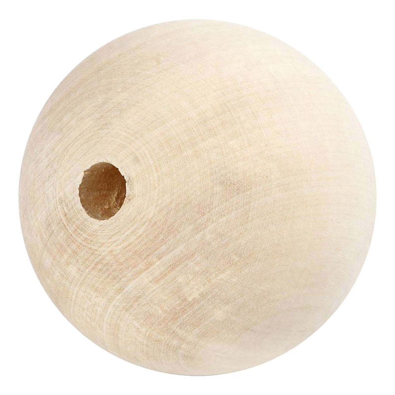 Afbeelding laden in galerijviewer, Creativ company houten kraal 80mm gatgrootte 8mm