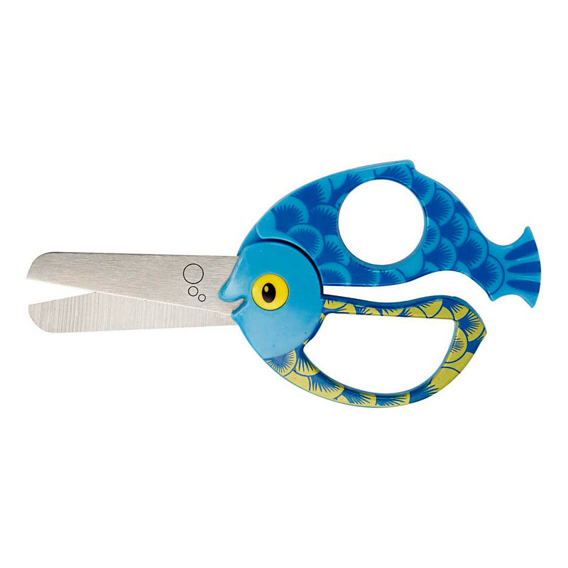 Afbeelding laden in galerijviewer, Creativ company fiskars kinderschaar met dierenmotief vis - 13cm