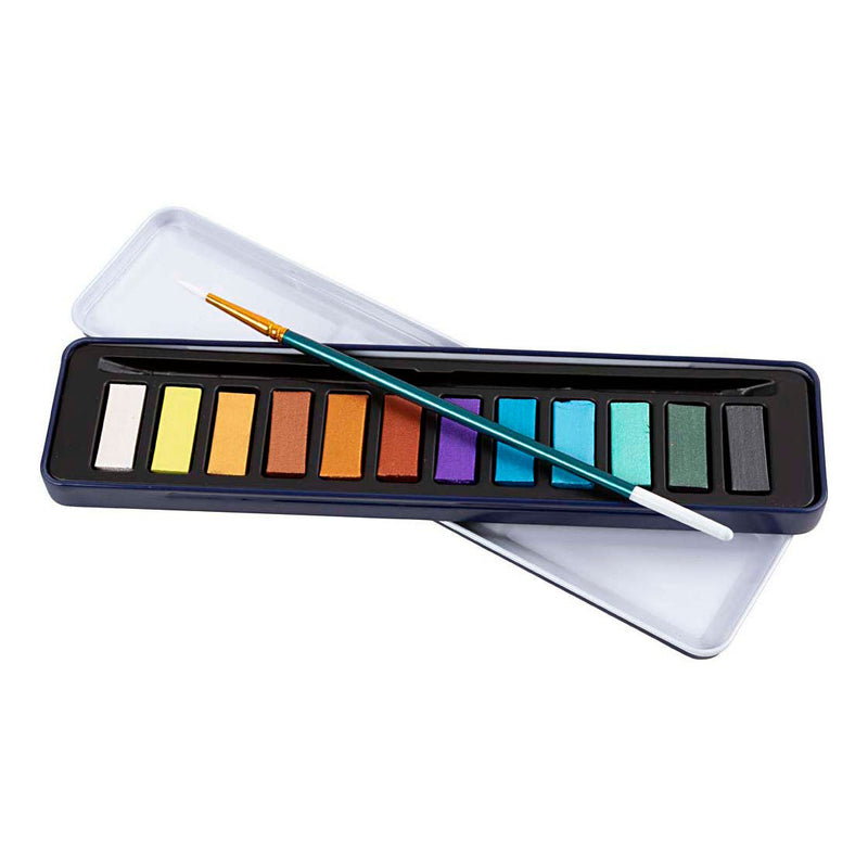 Load image into Gallery viewer, Creativ company aquarelset metallic kleuren - 12 kleuren