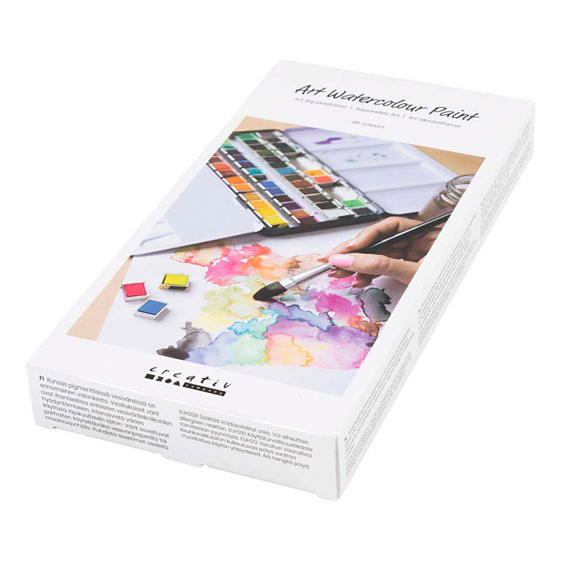 Load image into Gallery viewer, Creotime art aquarelverf standaardkleuren - 48 kleuren