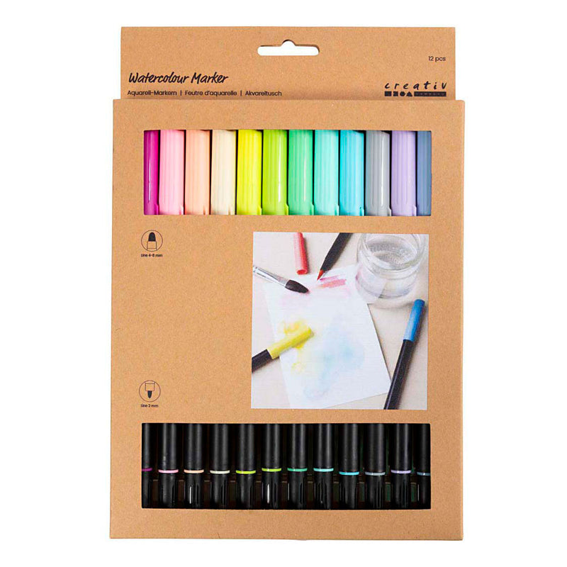 Load image into Gallery viewer, Creativ company aquarelmarker - 12 kleuren