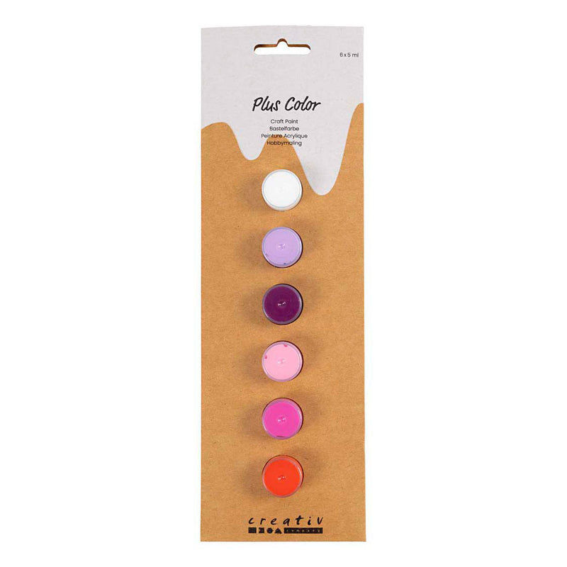 Load image into Gallery viewer, Creativ company plus color acrylverf paars en roze harmonie - 6x5ml.