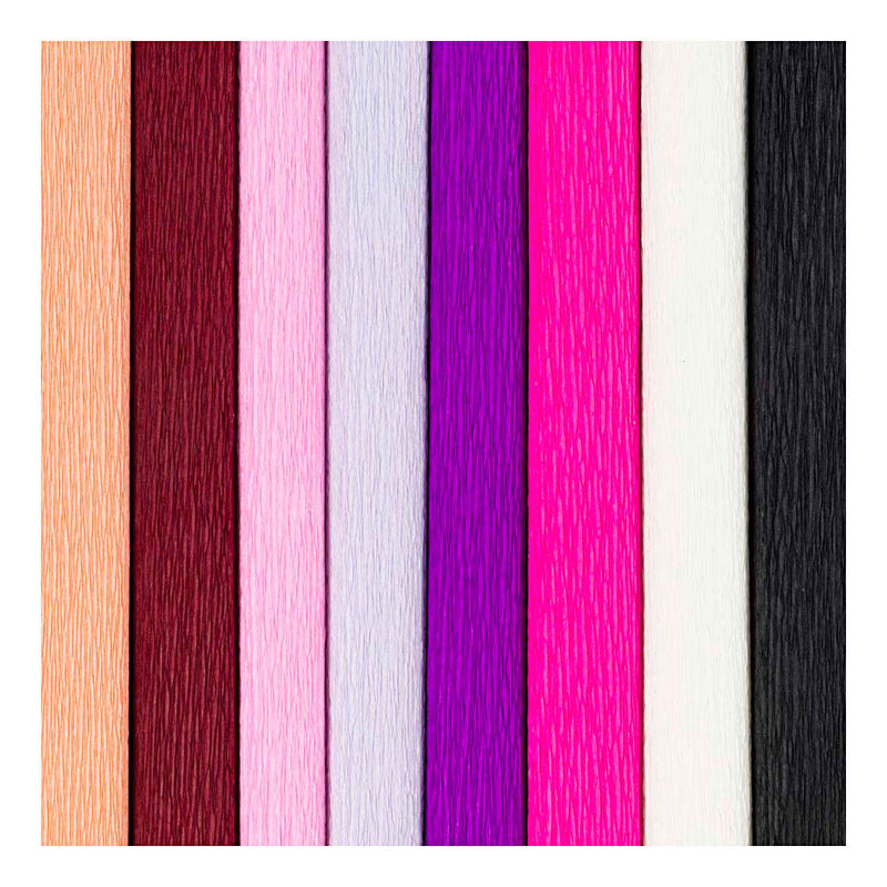 Load image into Gallery viewer, Creativ company crepepapier paars en roze harmonie - 8st.
