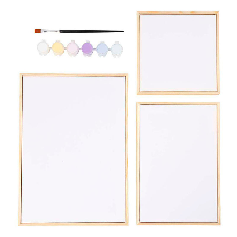 Load image into Gallery viewer, Creativ company set gespannen canvast met verf en kwast