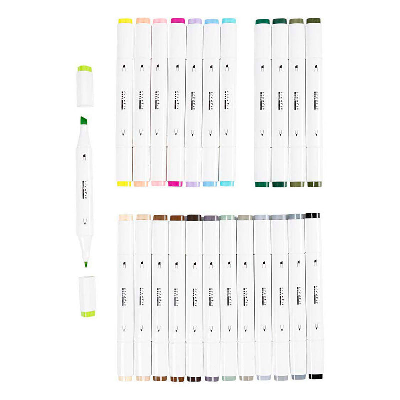 Load image into Gallery viewer, Creativ company https: www.cchobby.nl tekenstift-lijndikte-1-8-mm-pastelkleuren-standaardkleuren-24-stuk-1-doos