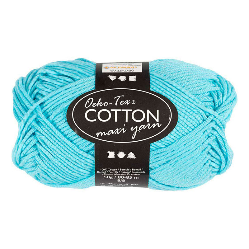 Load image into Gallery viewer, Creativ company katoengaren afm 8 8 l: 80-85 m turquoise - 50gr.