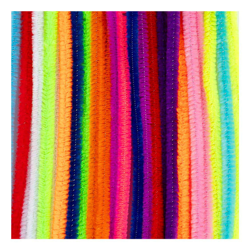 Load image into Gallery viewer, Creativ company chenille 6mm x 30cm kleurrijk - 25st.