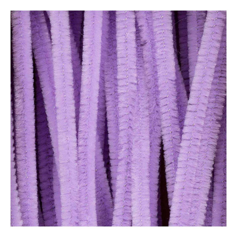 Load image into Gallery viewer, Creativ company chenille 6mm x 30cm paars - 50st.