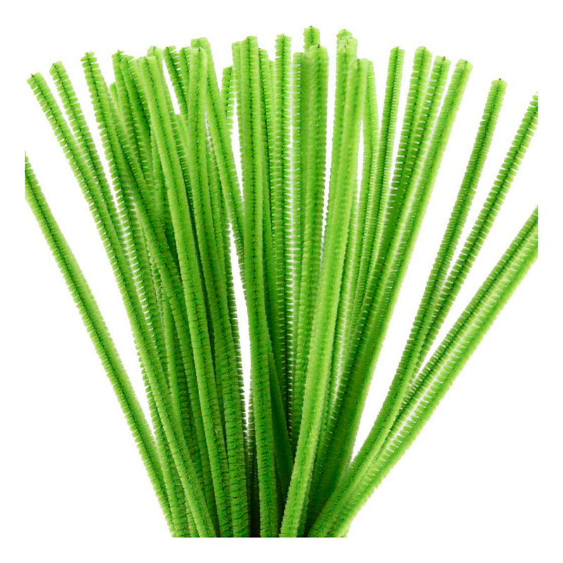 Load image into Gallery viewer, Creativ company chenille 6mm x 30cm lime groen - 50st.