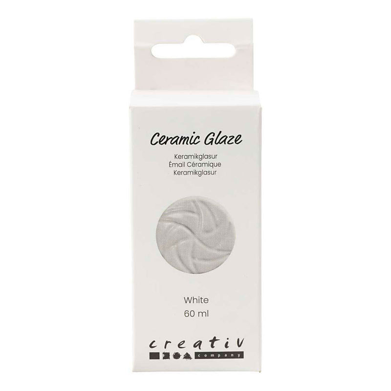 Load image into Gallery viewer, Creativ company http: www.cchobby.nl keramiek-glazuur-984-1101-c-dekkend-white-60-ml-1-doosje