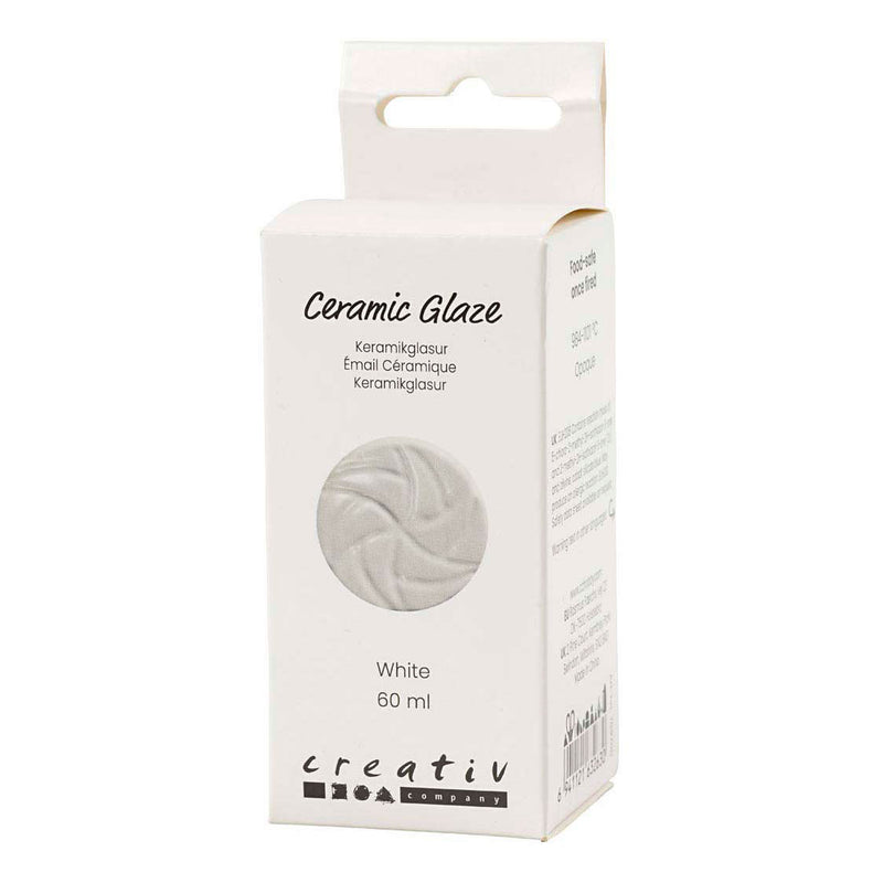 Load image into Gallery viewer, Creativ company keramiek glazuur 984-1101 c dekkend wit - 60ml