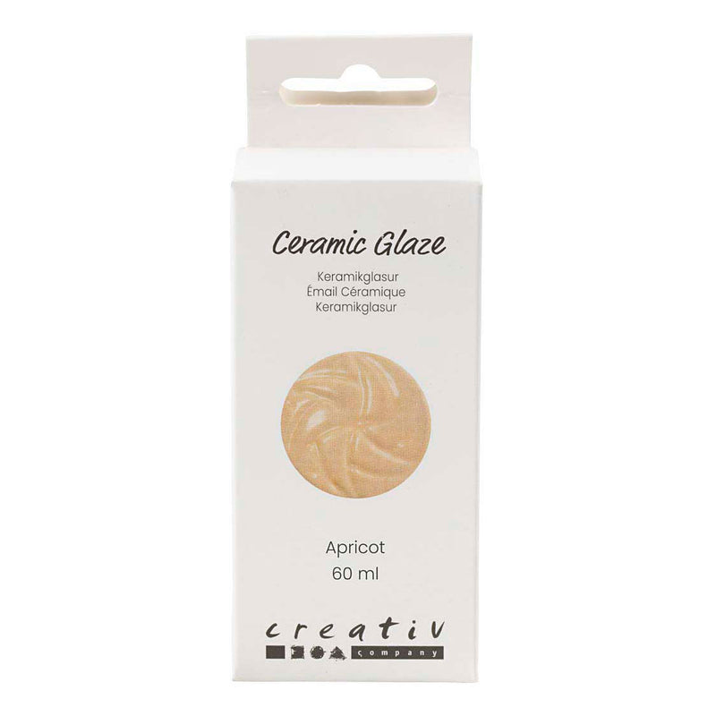 Load image into Gallery viewer, Creativ company http: www.cchobby.nl keramiek-glazuur-984-1101-c-dekkend-apricot-60-ml-1-doosje