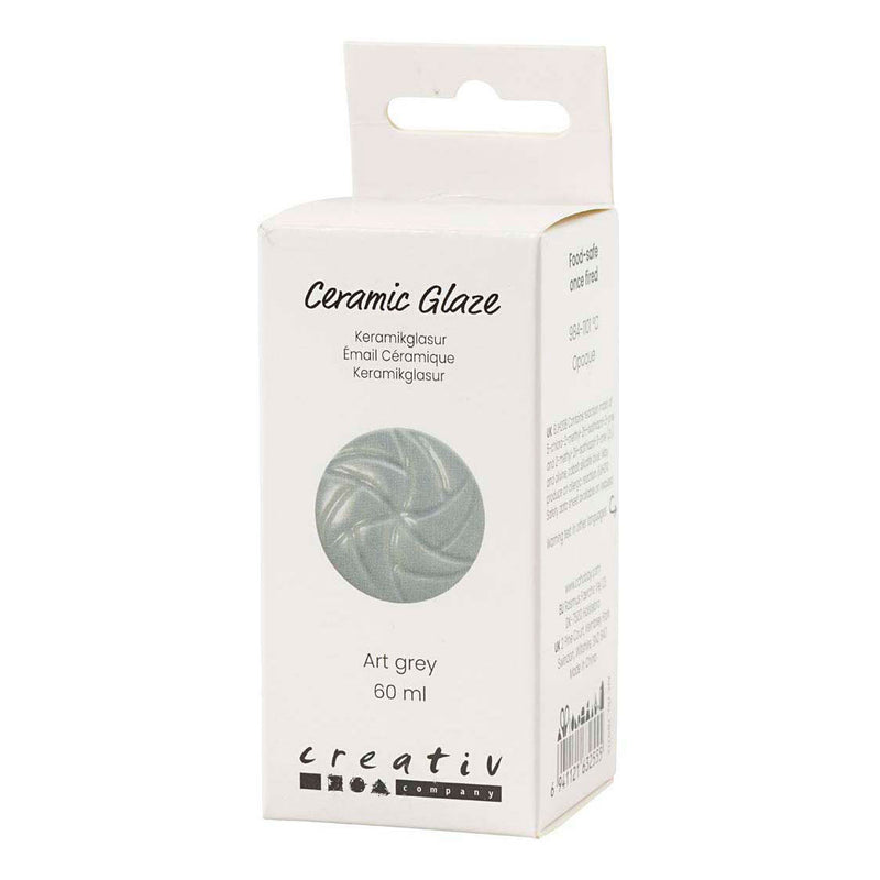 Load image into Gallery viewer, Creativ company keramiek glazuur 984-1101 c dekkend art grey - 60ml