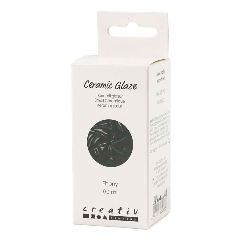 Load image into Gallery viewer, Creativ company keramiek glazuur 984-1101 c dekkend ebony - 60ml