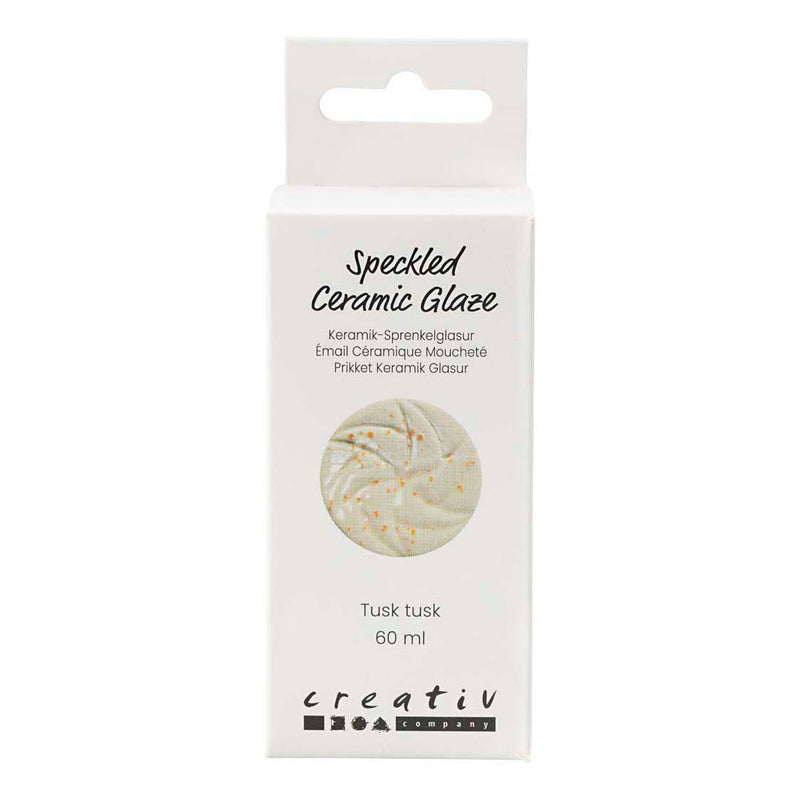Load image into Gallery viewer, Creativ company gespikkeld keramiek glazuur 999-1060 c dekkend tusk tusk - 60ml