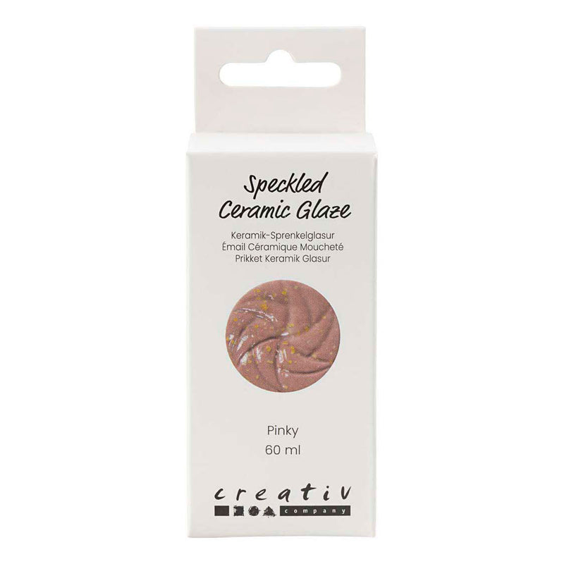 Load image into Gallery viewer, Creativ company gespikkeld keramiek glazuur 999-1060 c dekkend pinky - 60ml