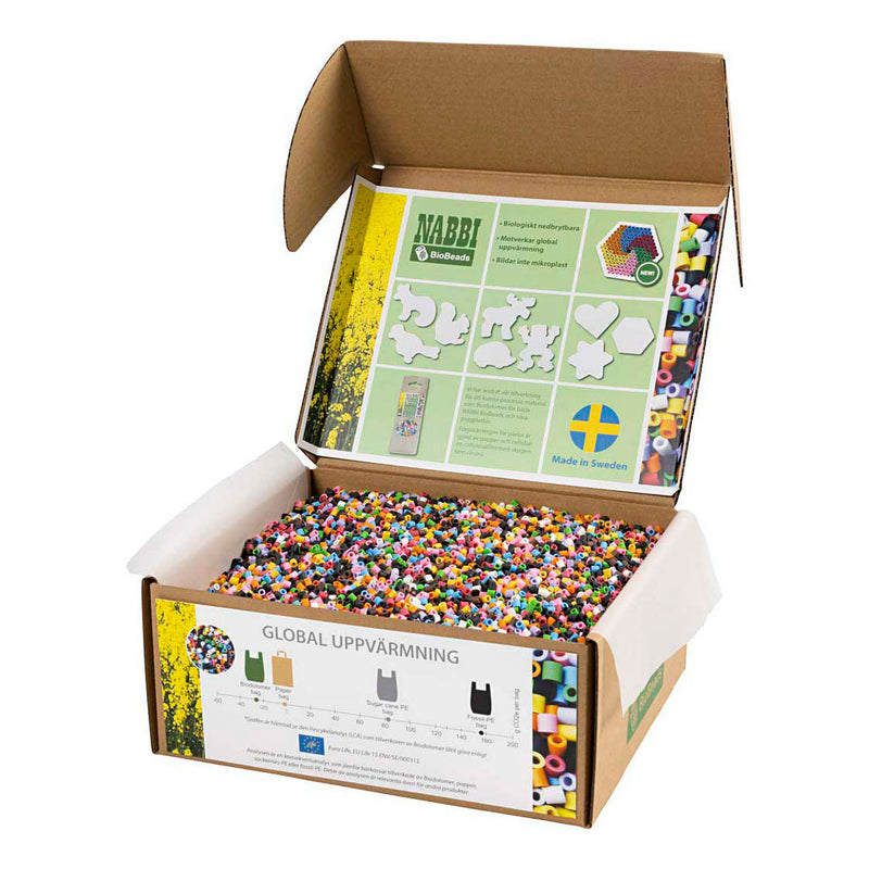 Load image into Gallery viewer, Creativ company http: www.cchobby.nl biobeads-van-nabbi-afm-5x5-mm-medium-standaardkleuren-55000-stuk-1-doos