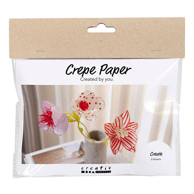 Afbeelding laden in galerijviewer, Creativ company http: www.cchobby.nl mini-hobbyset-crepepapier-bloemen-pastelkleuren-1-doos