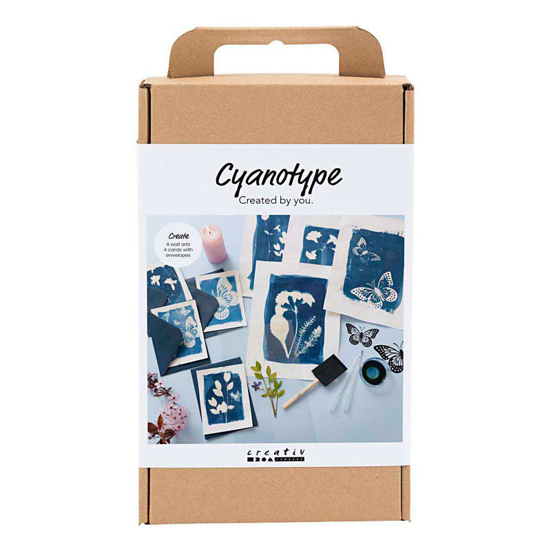 Afbeelding laden in galerijviewer, Creativ company hobbyset cyanotypie blauw