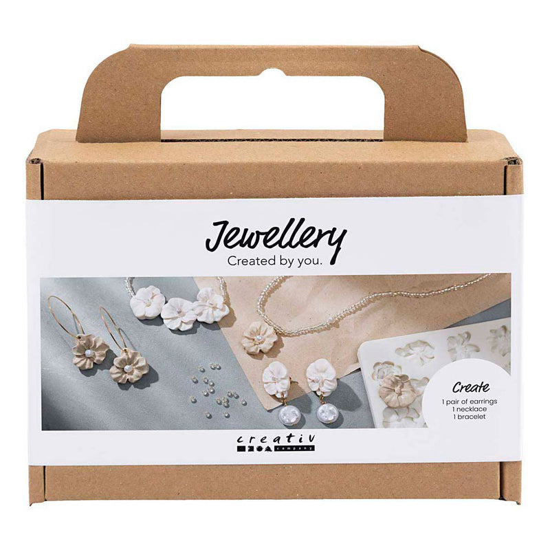 Load image into Gallery viewer, Creativ company mini hobbyset sieraden oorbellen armband en halsketting bloemontwerp