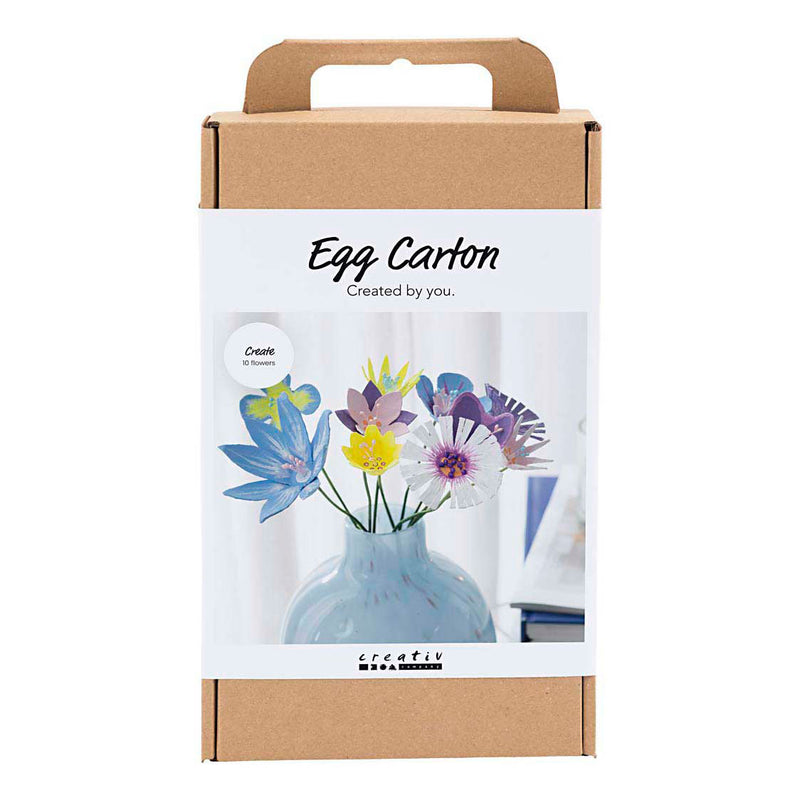 Load image into Gallery viewer, Creativ company hobbyset bloemen van eierdozen pastelkleuren