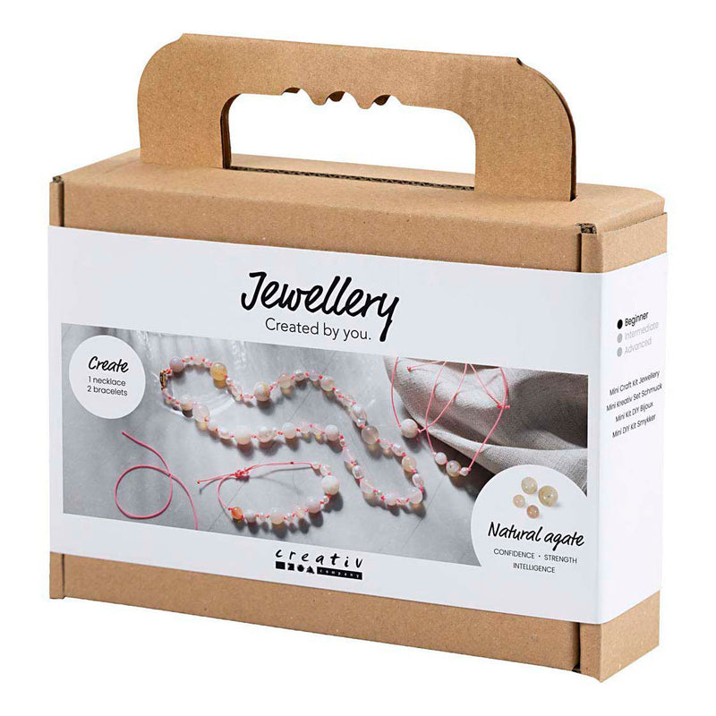 Load image into Gallery viewer, Creativ company mini hobbyset sieraden halskettingen en armband roze