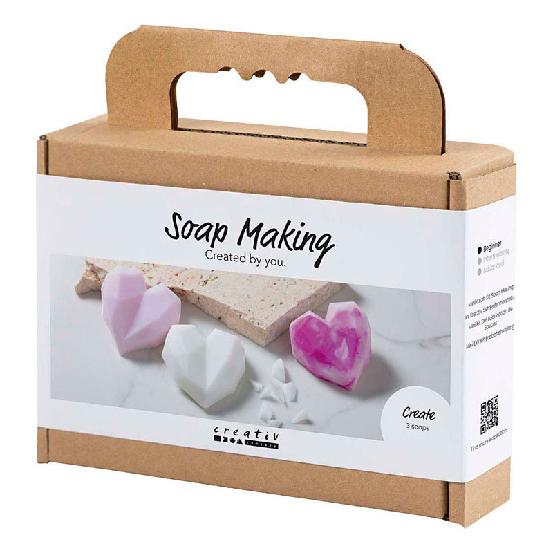 Load image into Gallery viewer, Creativ company mini hobbyset harten zeep maken roze